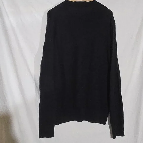 Kent & Curwen England D. Beckham V Neck Sweater Made in Italy - Blue - Sz M*